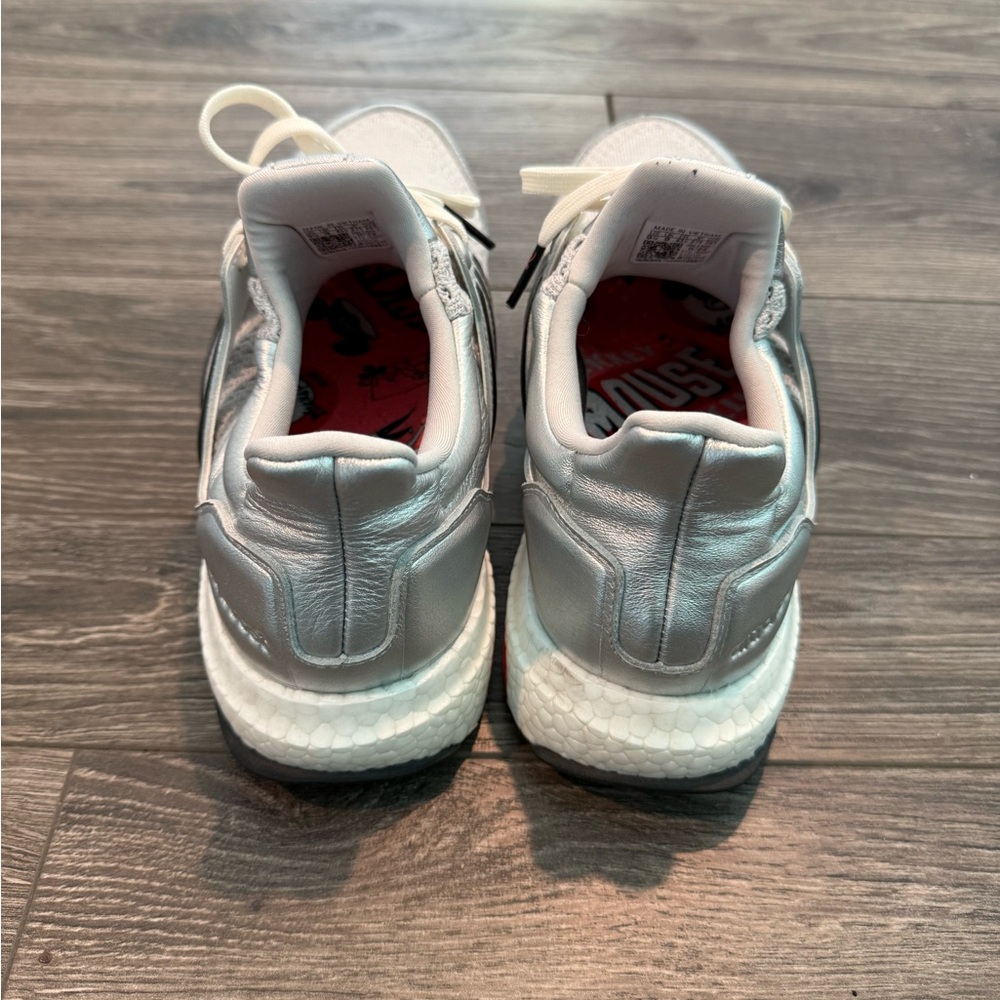 Adidas White Sneakers with Black and Red Accents - Picture 4 of 6